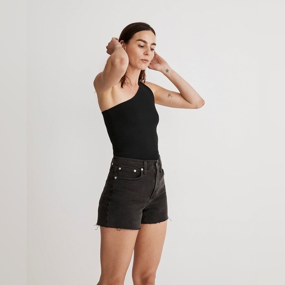 Madewell Pants - Madewell Black High-Rise Denim Jean Shorts in Lunar Wash Women’s Size 29
